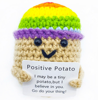 Jouet de pomme de terre positif au crochet poupée tricotée à la main jouet de pomme de terre en peluche