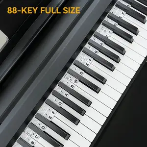 88 tasti tastiera digitale pianoforte soft silicone tastiera Roll Up pianoforte nuova guida 2024 per prendere appunti per principianti
