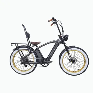 2023 New Cruiser 1500W/1000W 26*4.0 inch Fat Tire Electric city Bicycle powerful Chopper high handlebar fast dirt e-bike