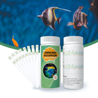 Strip Tes Air Akuarium yang Mudah Digunakan Mendeteksi Amonia pH Nitrat Nitrit Aksesori Tes Akuarium Air Tawar dan Air Asin untuk Tangki Ikan dan Kolam