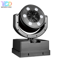 WEDOSTAGE Dj DMX512 Máquina de Burbujas con Cabeza Móvil LED RGBY de 90W con Batería para Escenarios, Fiestas, Bodas y KTV