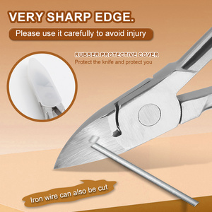 Commercio all'ingrosso in acciaio inox tagliaunghie strumento di rimozione cuticole Manicure Pedicure tagliaunghie spessa tagliaunghie <span class=keywords><strong>per</strong></span> gli uomini incarnita <span class=keywords><strong>unghie</strong></span> - Product Image 4