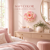 Fleur de pivoine en argile faite à la main de qualité supérieure, décoration florale douce et pastel personnalisée pour la maison, les mariages et les présentoirs cadeaux
