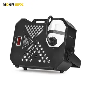 MOKA SFX MK-F01 1500W Machine à brouillard DMX LED Machine à fumée avec lumière 24x3w Machine de scène professionnelle DJ Party Shows Stage light