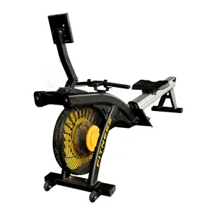 Máquina comercial de exercícios esportivos para exercícios de cardio, uso em academia em casa, remo de ar resistente ao vento, máquina de remo