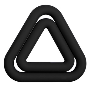 Haltère triangulaire compact de 7 lb en silicone respectueux de la peau avec noyau en fer antidérapant pour la salle de sport à domicile - Product Image 2
