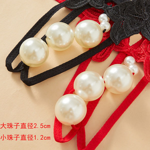 Lencería Sexy para Mujer, Tanga con Cuentas de Perlas, Estilo Europeo, Dropshipping Internacional - Product Image 4