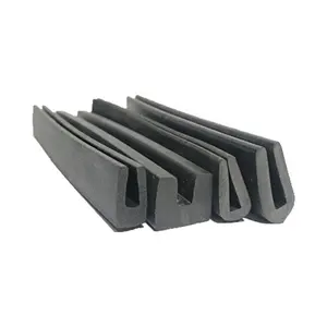 黑色橡胶边缘装饰柔性氯丁橡胶边缘保护器，用于锋利的粗糙表面