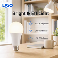 Bohlam LED WiFi Pintar 2.4G 9W 800LM E26 2700K-6500K RGB CCT Aplikasi 5-Kanal Dapat Diredupkan Kontrol Suara Penggunaan Rumah & Luar Ruangan