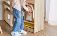 Grand bureau d'étude pliable pour adolescents, bureau de travail industriel blanc, table d'ordinateur pour enfants, ensemble de bureau et de chaise