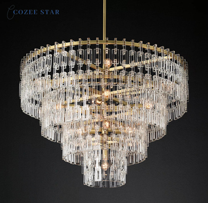 Lámparas colgantes LED modernas Marignan Chandelier Crystal Lustre para sala de estar, comedor o Isla de cocina, Material metálico - Product Image 3