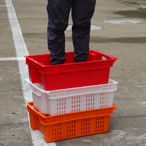 <b>Stackable</b> Plastic <b>Crates</b> 600x400x200mm Solid Box Turnover Box For Fruit And Vegetable Storage - Product Image 3