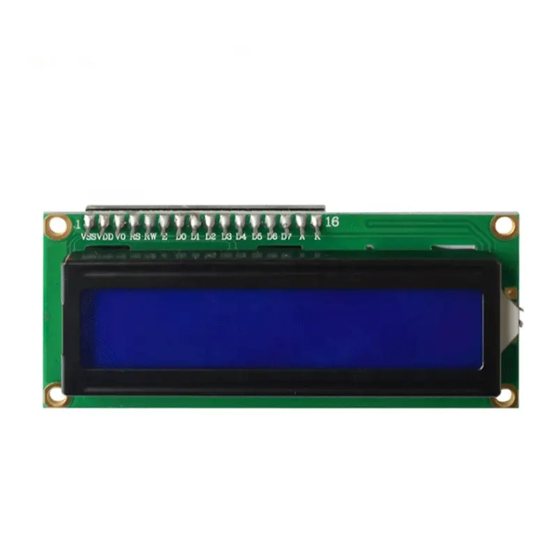 LCD1602 नीला स्क्रीन मॉड्यूल 16x2 कैरेक्टर LCD IIC I2C इंटरफ़ेस 5V