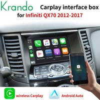 Interface Carplay Krando pour les voitures de la série Infiniti, décodeur Android Auto sans fil, plug and play, mise à niveau multimédia automobile
