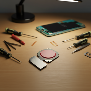 Cable flexible con lector de huellas dactilares para Honor 7x Rojo - Product Image 3