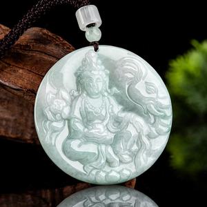 หยกธรรมชาติ สมันตบัทธรา หยกขาว จี้พระพุทธรูป สำหรับทุกเพศ ทุกวัย ของขวัญสไตล์จีน พร้อมใบรับรอง GY62 - Product Image 3