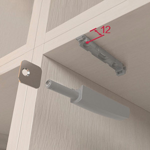 Tecnoplastiche 80mm magnetico grigio palla di plastica presa Push Lite chiudiporta per mobili regolazione 10 pz 1900521 - Product Image 5