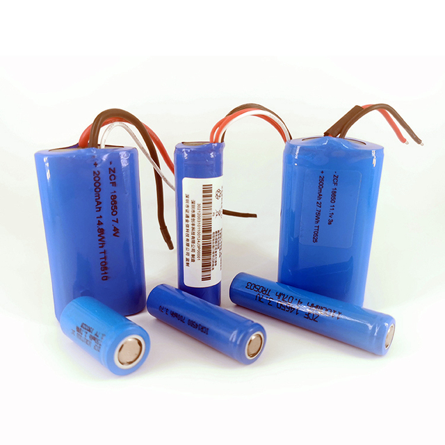 Lithium Ion Battery 7.4V Rechargeable Battery Pack 2000mah Cylindrical ICR18650 Batteries for Toys/E-reader