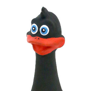 18cm Eco-Friendly Latex Rubber Pet Duck <b>Toy</b> for Cats & Dogs-Indestructible <b>Squeaky</b> Interactive Dog Ball with Bag Packaging - Product Image 4