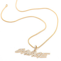 Pendentifs Hip-hop polyvalents pour l'automne/hiver, style européen-américain, en laiton et zircon, avec chaîne en corde, pour pulls - Tendance Mozambique