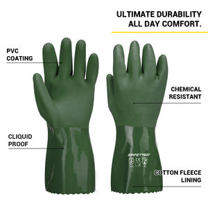 SAFETYBOY YL1144 <span class=keywords><strong>Gants</strong></span> de sécurité industrielle <span class=keywords><strong>Gants</strong></span> résistants aux produits chimiques en PVC <span class=keywords><strong>Gants</strong></span> de sécurité antistatiques - Product Image 2