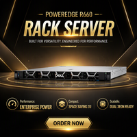 Serveur en rack Dell PowerEdge R660 1U, processeur Intel Xeon Scalable, double socket, DDR5, centre de données d'entreprise