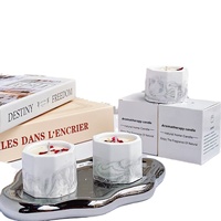 Bougie parfumée artisanale de luxe au beurre de soja et aux extraits végétaux, design créatif et romantique pour la méditation, le spa, les cadeaux de la Saint-Valentin et de la fête des Mères