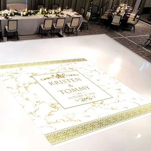 Film adhésif PVC blanc brillant pour sol, idéal pour la décoration de mariages et de fêtes, autocollant amovible pour piste de danse - Product Image 4