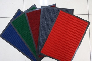 Chất lượng cao Red Wedding Thảm Runner giá thấp hội trường thảm với gân Polyester tấm thảm chùi chân CuộN tầng Mat Padding - Product Image 5