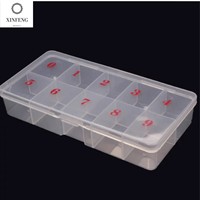 Boîte de rangement acrylique à plusieurs compartiments, boîte de rangement en plastique translucide pour Nail Art