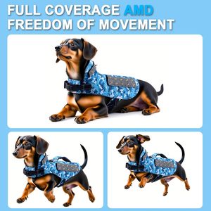 เสื้อกั๊กควบคุมสำหรับแมว5ฟุตสายจูงสุนัขสะท้อนแสงพร้อมหนามแหลมแบบถอดได้เพื่อการป้องกัน - Product Image 6