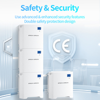 Système de stockage d'énergie empilable 48V 200AH 10kW 20kW 30kW 40kW 51.2V avec onduleur, batterie pour éolienne et système solaire, batterie LiFePO4