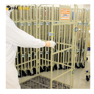 Magazijn Transport Industriële Duurzame Logistieke Opvouwbare Kooi <span class=keywords><strong>Trolley</strong></span> Roll Container - Product Image 4