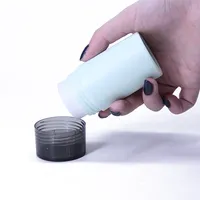 Bottiglie di polvere per capelli shaker in plastica bianca vuota di alta qualità da 25g
