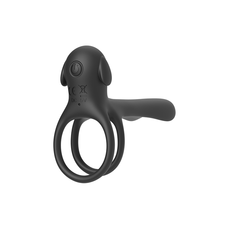 Anneau de pénis de triangle de silicone avec la queue de taquinerie, anneau extensible de coq pour la stimulation de pénis, entraîneur Sex Ring de pénis pour les hommes