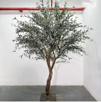 Plantes artificielles en plastique réalistes personnalisables, faux olivier en pot, longue durée de vie, pour la décoration intérieure de la maison
