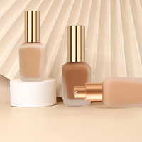 Fond de teint liquide waterproof couvrant à 100 %, maquillage naturel pour le visage, fond de teint liquide mat à étiquette privée pour peaux grasses
