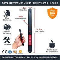 Couteau utilitaire de précision 9 mm en acier au carbone SK5, lame ultra-affûtée à changement rapide, coupe-boîte portable et fin, qualité industrielle OEM DIY