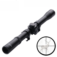 Mira Óptica Gluck 4x20 de Largo Alcance para Exteriores a Precio de Fábrica OEM, Mira Telescópica Táctica para Caza con Monturas Gratis