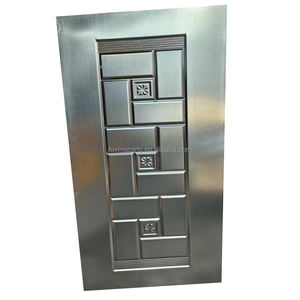 Panneau de porte en métal gaufré Nouveau design <span class=keywords><strong>Plaque</strong></span> de peau de porte en acier laminé à froid Pour une utilisation dans des villas ou des portes extérieures - Product Image 4