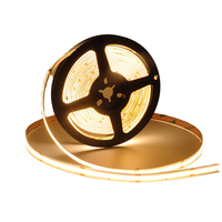 Bande lumineuse LED COB unique programmable 24V 420LED/M RGBIC effet d'eau courante blanc pur pour la maison cuivre IP20 Min. Order 5M