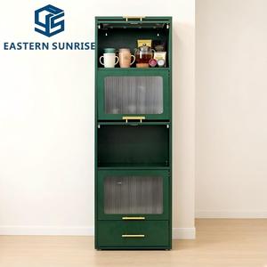 ตู้เก็บของอเนกประสงค์ 4 ชั้น ดีไซน์ใหม่ พร้อมบานประตูอะคริลิค ตู้โลหะแบบยกเปิด สำหรับเก็บเอกสาร อุปกรณ์ครัว - Product Image 3