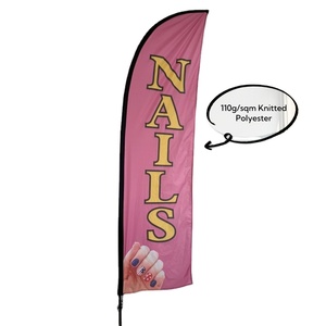 Bandera de Lámina al por Mayor para Promoción de Tiendas, Publicidad, Exhibición en Tiendas, Bandera sin Asta, Bandera de Pluma de Tamaño Personalizado, Bandera de <span class=keywords><strong>Barber</strong></span>ía - Product Image 5