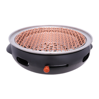 Pinnovo commercial extérieur coréen table de table en fonte barbecue grils à charbon barbecue poêle pour restaurant portable camping grill
