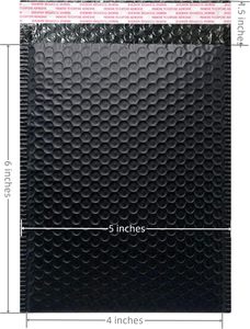 Bolsas de Embalaje de Burbujas de Polietileno Resistentes al Agua al por Mayor, Sobres para Envíos, Logotipo Personalizado, Negro, 220g - Product Image 5