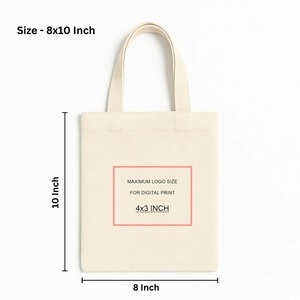 Sac fourre-tout en toile de coton à poignées en corde rayées, de qualité supérieure, moderne et réutilisable – Multifonctionnel pour le shopping, les cadeaux et la promotion - Product Image 4