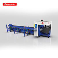 Machine de découpe laser à fibre CNC 5 axes entièrement automatique à double mandrin Leadhan avec IA numérique et chargement/déchargement automatique pour métaux
