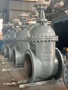 DIN tiêu chuẩn PN16 dn700 đúc thép carbon của nhãn hiệu mặt bích Van cổng <span class=keywords><strong>A216</strong></span> wcb cho dầu kích thước lớn OS Y loại rắn nêm Van cổng - Product Image 2