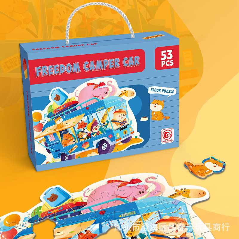 Irregular Shape Puzzle - 53 Pieces Free-Camping Ca