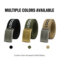 Ceinture en toile personnalisable avec logo, motif lettres imprimé, en nylon, pour hommes, vente en gros